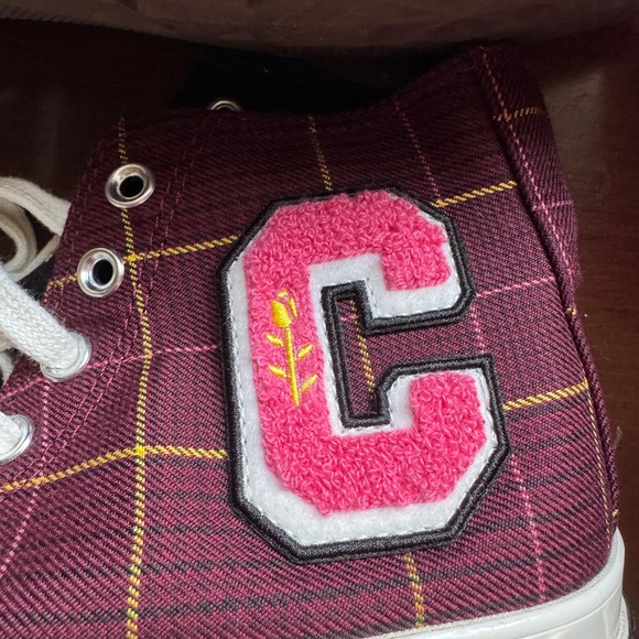 Converse Chuck 70 Burgundy Plaid Womens 9 - Picture 2 of 9